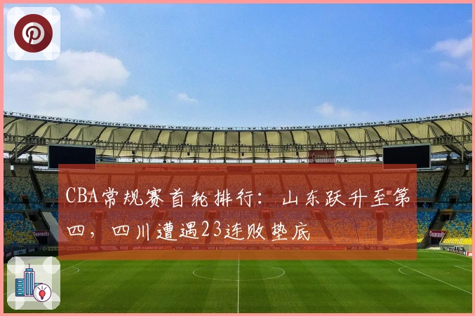 CBA常规赛首轮排行：山东跃升至第四，四川遭遇23连败垫底