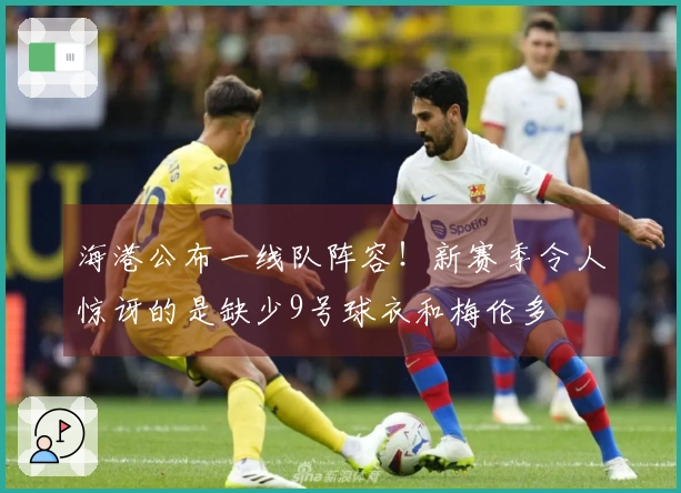 海港公布一线队阵容！新赛季令人惊讶的是缺少9号球衣和梅伦多